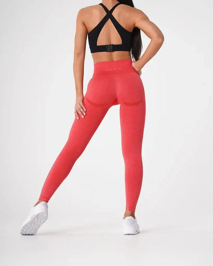 Speckled Confidence – Seamless High-Waist Workout Leggings