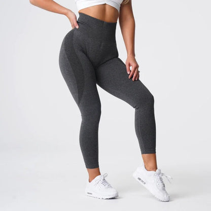 Speckled Confidence – Seamless High-Waist Workout Leggings