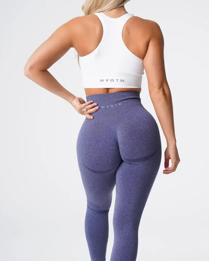 Speckled Confidence – Seamless High-Waist Workout Leggings