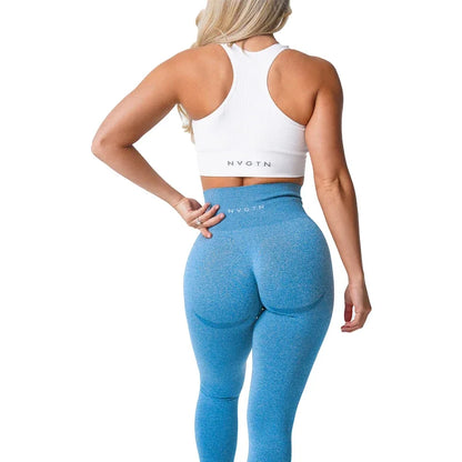 Speckled Confidence – Seamless High-Waist Workout Leggings