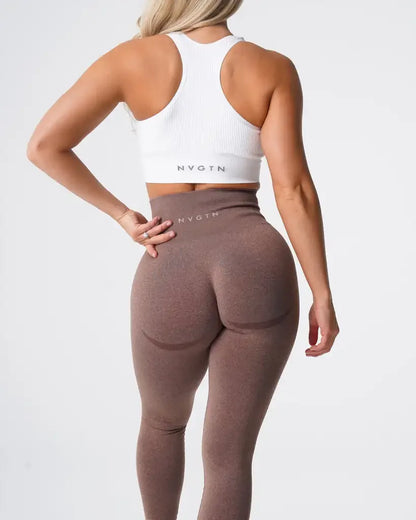 Speckled Confidence – Seamless High-Waist Workout Leggings