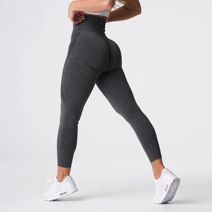 Speckled Confidence – Seamless High-Waist Workout Leggings